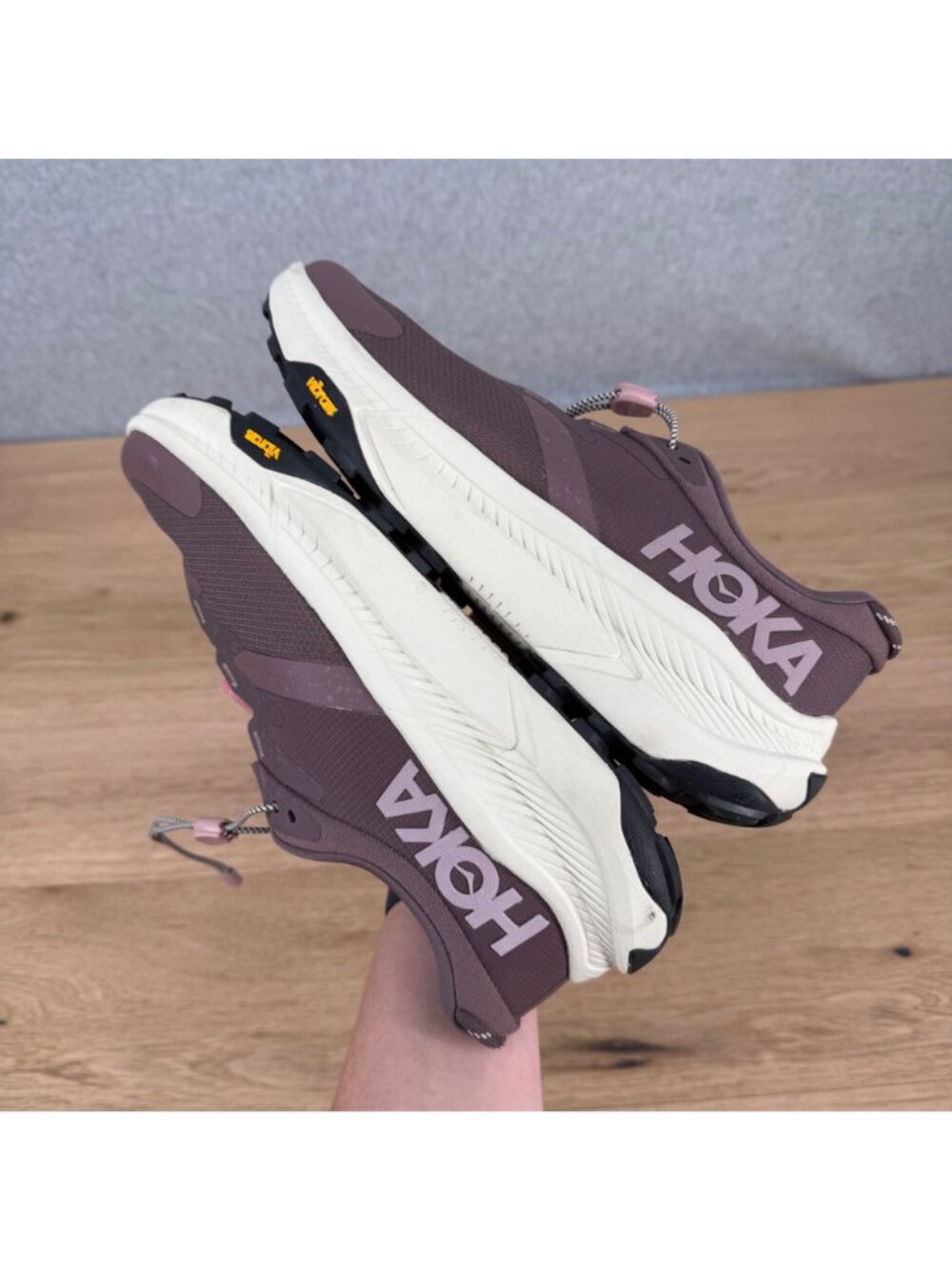 HOKA Womens Transport Shoe Sneaker Size 10 Smokey Quartz Oat Milk Lifestyle Hike - Picture 6 of 14